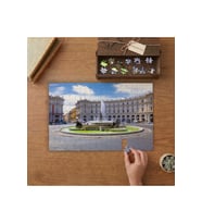 Roma Cumhuriyet Meydanı Tasarımı 240 parça Ahşap Puzzle Ahşap Kutuda MP11374