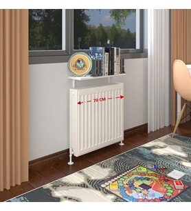 Kenzlife petek üstü raf dresuar golden boy byz 070*24 tekli kitaplık duvar rafı 070 cm uzunluk (Karışık)