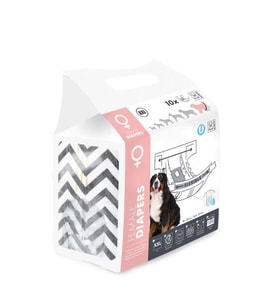 M-Pets Diapers Dişi Köpekler İçin Külot (XXL) 10lu