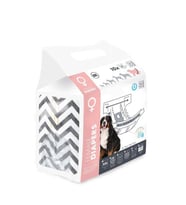 M-Pets Diapers Dişi Köpekler İçin Külot (XXL) 10lu