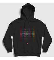 Presmono Unisex Siyah Dynamite Bts Kapüşonlu Sweatshirt 266157tt
