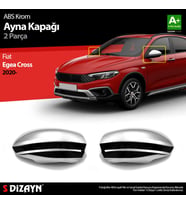 Fiat Egea Cross ABS Krom Ayna Kapağı 2 Parça. 2020 Üzeri