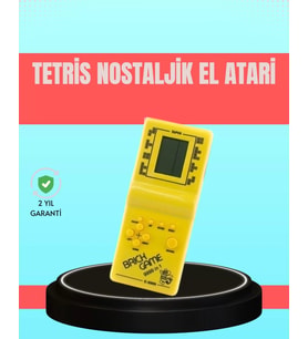 Retro Tetris El Aterisi – Pil İle Çalışan Taşınabilir Mini Oyun Konsolu