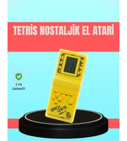 Retro Tetris El Aterisi – Pil İle Çalışan Taşınabilir Mini Oyun Konsolu
