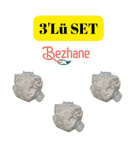 BEZHANE Baby Yıkanabilir Bebek Bezi Cepli Yıldızlı Kapiçino (15kg-25kg)3 Numara 3'LÜ SET (Çok Renkli)