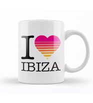 I Heart Ibiza Sunset Kupa Bardak Porselen