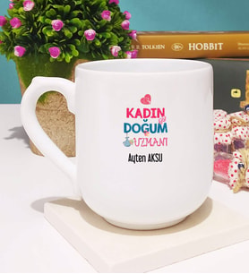 Kadın Doğum Uzmanı Kupa Bardak Oval