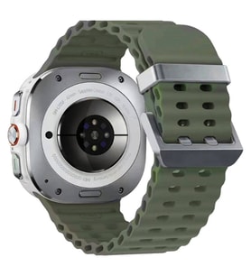 Watch 7 Ultra Kr417 Rug Silikon Kordon - Koyu Yeşil