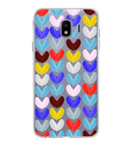 PrintiFy Samsung Galaxy J4 ile Uyumlu 1mm Slim Fit Water Color 1 Baskılı Şeffaf  Kılıf