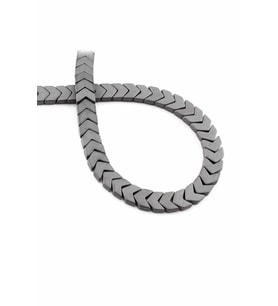Hematit Doğal Taş Mat Gri Çavuş Kesim 8x3mm Dizi