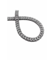 Hematit Doğal Taş Mat Gri Çavuş Kesim 8x3mm Dizi