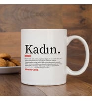 Kişiye Özel Kupa Bardak, Söz Yazılı Kupa Bardak, Kadın Yazılı Bardak, Dünya Kadınlar günü Bardağı