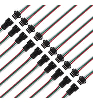 10 Adet JST SM 3 Pin Konektör LED Güç Erkek Dişi SM bağlantı Kablo Adaptör WS2812B WS2812 WS2811 LED Işık Şeridi
