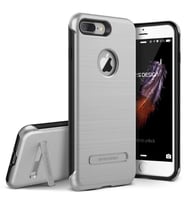 VRSDESIGN iPhone 7 Plus ile Uyumlu Duo Guard Series Kılıf Light Silver