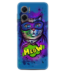 Xiaomi Redmi Note 11E Kılıf Silikon Desen Özel Seri Super Meow 1715