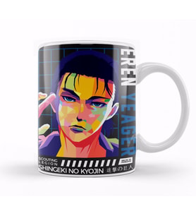 Attack On Titan Eren Yeager Kupa Bardak Porselen