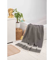 Parıs Peştemal (Siyah) %100 Pamuk 95*180 Ebatında. Banyo Havlusu, Plaj Havlusu