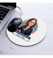Kişiye Özel Hediye Karikatürlü En İyi Kadın Bilgisayar Programcısı Mousepad