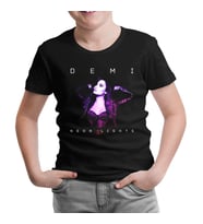Demi Lovato - Neon Lights Siyah Çocuk Tshirt
