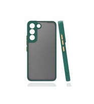 Samsung Galaxy S22 Plus Uyumlu Kılıf Zore Hux Kapak (Koyu Yeşil)