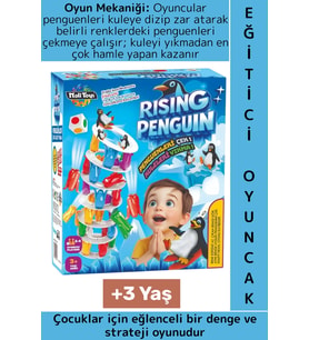 Eğitici Çocuk Koordinasyon Dikkat Denge Stratejik Düşünme Gelişimi Eğlenceli Rising Penguin Oyunu