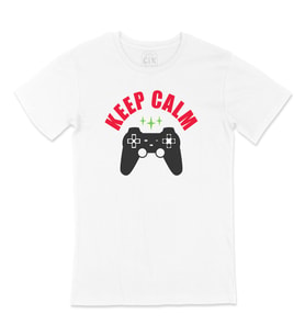 Kırmızı Keep Calm  Tişört