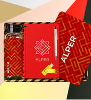 eJOYA Kişiye Özel Defter & Kalem & Matara & Mousepad & Usb Bellek Hediye Kutusu 112968