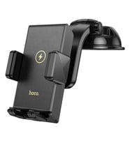 Hoco HW22 Torpido Üstü Wireless Kablosuz Şarj Araç Telefon Tutucu (Siyah)
