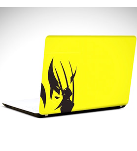 Wolwerine Sarı Siyah Laptop Sticker 12 İnch (29X24CM)