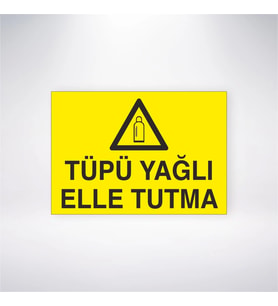 Tüpü Yağlı Elle Tutma 21x28 Arkası Yapışkanlı Levha