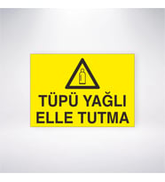 Tüpü Yağlı Elle Tutma 21x28 Arkası Yapışkanlı Levha