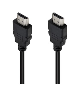 Ayt Plastik Düz Siyah HDMI Kablo 50 Cm Uydu Cihazu Tv Arası Görüntü Kablosu