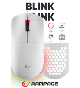 Blink Beyaz Rgb Makrolu 12800 Dpi E-spor Örgü Kablo Profesyonel Gaming Mouse Oyuncu Mouse