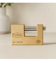 Kayar Milli Pimli Kilit 80x48 mm Geniş Sarı