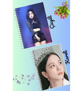 Jiso blackpink defter seti 2 adet A4 boyutu 21*30 çizgili + kareli 60 syf