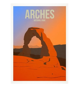 Arches Ulusal Parkı Tablo Ahşap Poster Dekoratif