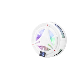 Telefon Soğutucu Fan Manyetik Isı Göstergeli Rgb - Beyaz HDX4380