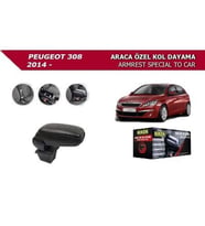 Peugeot 308 Araca Özel Kol Dayama 2014- Siyah (Niken) (Karışık)