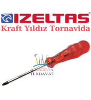 İzeltaş Yıldız Uçlu Tornavida 4.5x80 Kraft Serisi