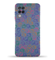 Samsung Galaxy A12 Uyumlu Lansman Kılıf Hello Kitty Tasarımlı İçi Kadife Kapak-Petrol Mavisi (Şeffaf)