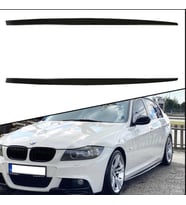 bmw e90 yan marşpiyel lipi - plastik - parlak siyah