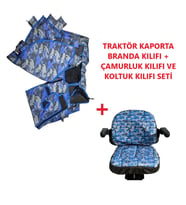 New Holland TT 55 Kabinli Traktör Kılıfı Branda 2014-2023 Model Arası (Açık Mavi)