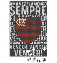 Sempre Flamengo Cinza Chumbo Puzzle 240 Parça Yapboz