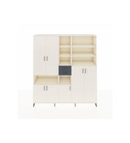 Hyperion Dolap 17 Raflı 2 Çekmeceli 7 Kapaklı 220x44x243 Aytaşı-Aytaşı/Antrasit