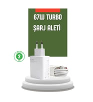 67 Watt Turbo Şarj Cihazı Redmi Note 10 11 12 Uyumlu