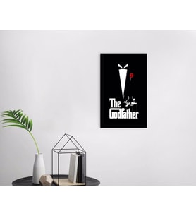 BK Home Godfather Baba Tasarımlı Dekoratif Ahşap Siyah Çerçeveli Tablo-25
