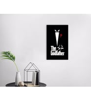 BK Home Godfather Baba Tasarımlı Dekoratif Ahşap Siyah Çerçeveli Tablo-25