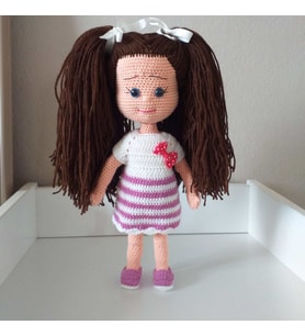 Karamel Bebek Amigurumi Organik Oyuncak