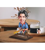 BK Gift Kişiye Özel Cricket Karikatürlü Ahşap Biblo-1 , Arkadaşa Hediye , Sevgiliye Hediye, Kişiye Özel Biblolar
