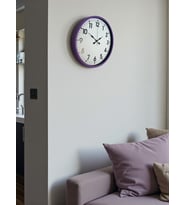 36 Cm Mor Standart Duvar Saati